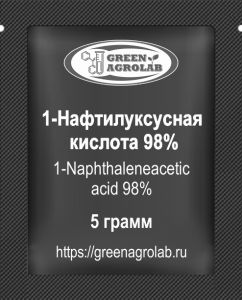 1-Нафтилуксусная кислота (НУК, α-Нафталинуксусная кислота, α-Нафтилуксусная кислота, 1-Нафталинуксусная кислота, NAA, α-Naphthaleneacetic acid, 1-Naphthylacetic acid, NAA, C12H10O2, CAS NO.: 86-87-3) - 5 грамм