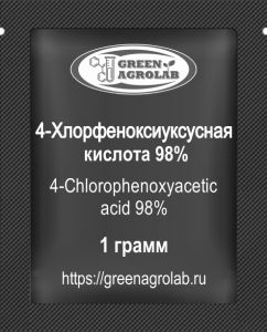 4-Хлорфеноксиуксусная кислота 98% (4-ХФУК, 4-CPA, C8H7Cl1O3, CAS NO.: 122-88-3) - 1 грамм